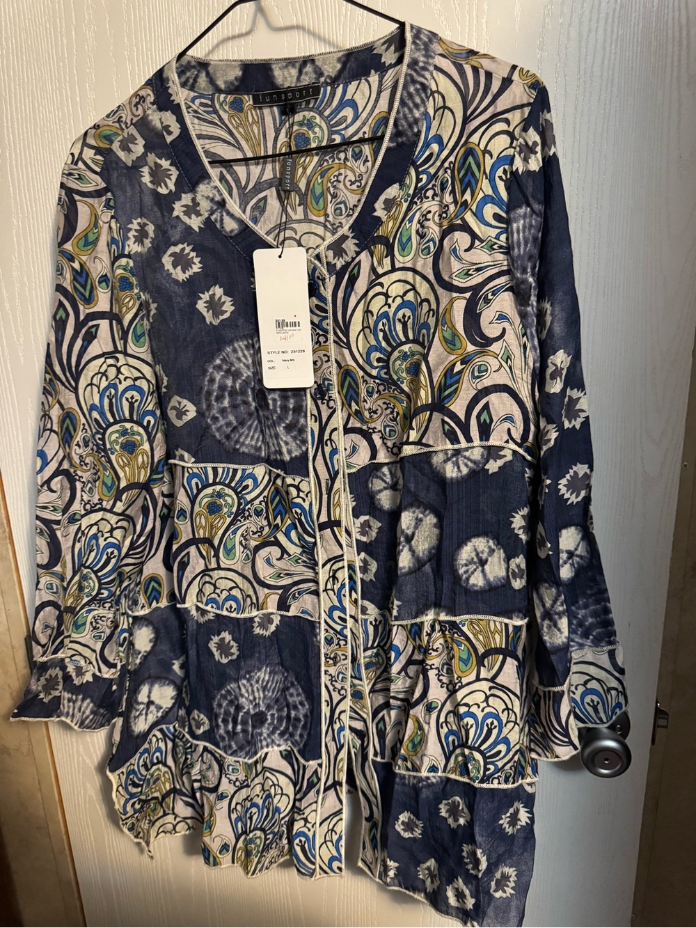 Navy Floral Button-Down Shirt - NWT